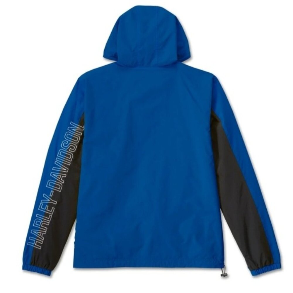 Harley-Davidson Black and Blue Racing Hoodie Men 3XL Reversible 012026 - Picture 3 of 10